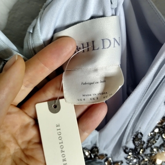 BHLDN Gray Embellished Gown - Picture 7 of 11